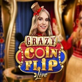 Crazy Coin Flip game by Evolution – logo hosted on Honeybetz Casino