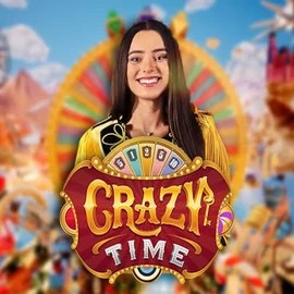 Crazy Time logo by Evolution Honeybetz Casino