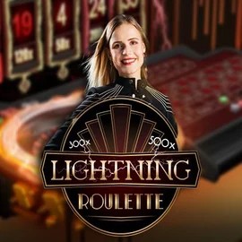 Lightning Roulette logo – Live Casino by Evolution at Honeybetz Casino