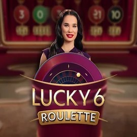 Lucky 6 Roulette online game logo by Pragmatic Play on honeybetzcasino.eu