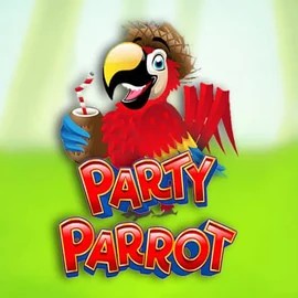 Slots logo of Party Parrot from Rival at Honeybetz Casino