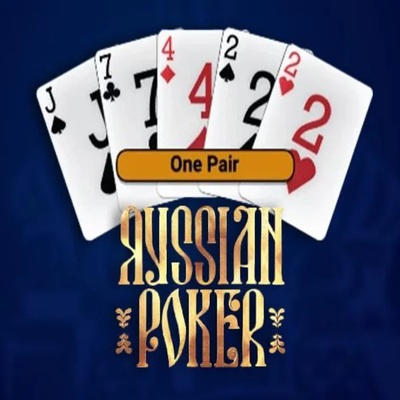 Russian Poker online game logo by OneTouch Games on honeybetzcasino.eu