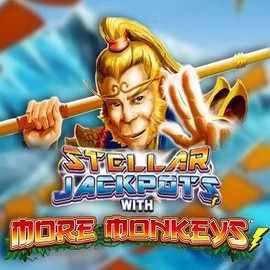 Stellar Jackpots with More Monkeys game by Lightning Box Game – logo hosted on Honeybetz Casino