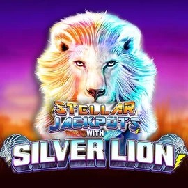 Enjoy Stellar Jackpots with Silver Lion by Lightning Box Game – logo hosted on honeybetzcasino.eu